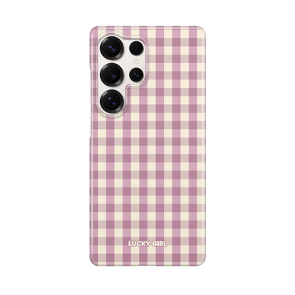 Plum Gingham Phone Case