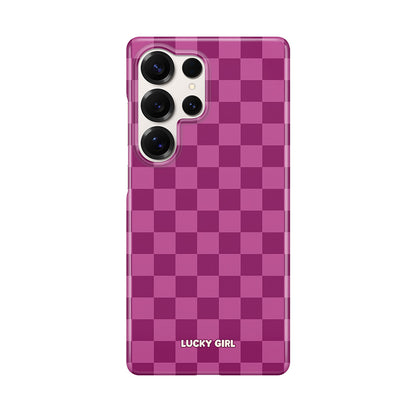 Velvet Checkers Phone Case