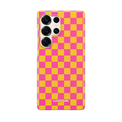 Pink Lemonade Checkers Phone Case