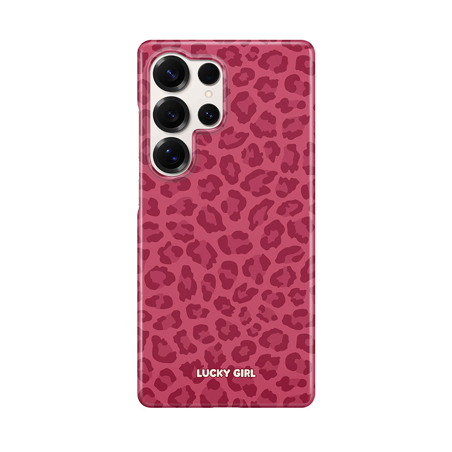 Black Cherry Leopard Phone Case