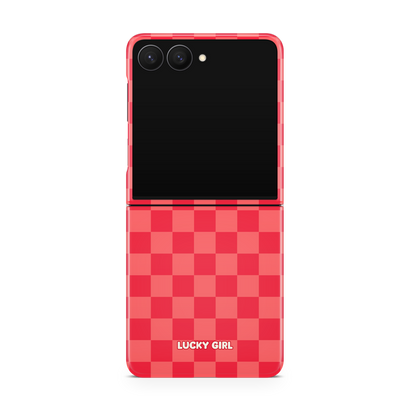 Vermillion Checkers Phone Case
