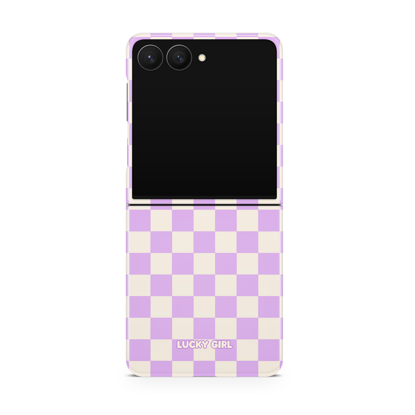 Lilac Checkers II Phone Case