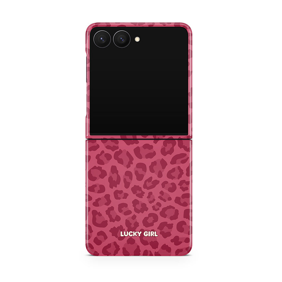 Black Cherry Leopard Phone Case