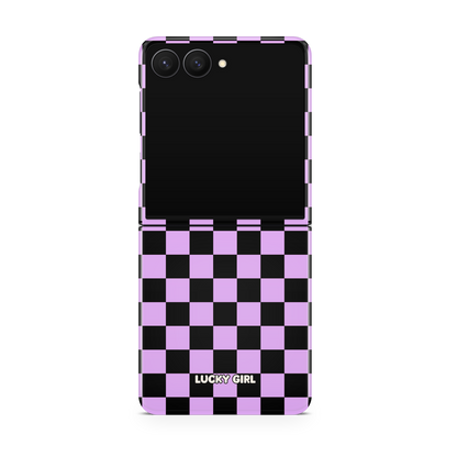 Lavender Checkers Phone Case