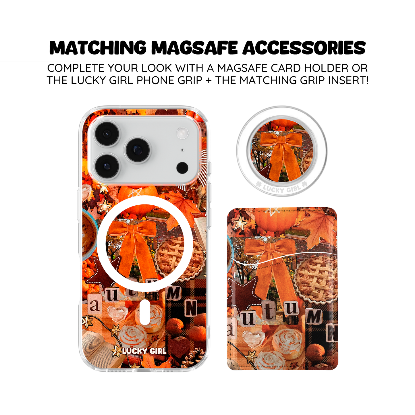 Hello Autumn Clear Case Insert iPhone 17