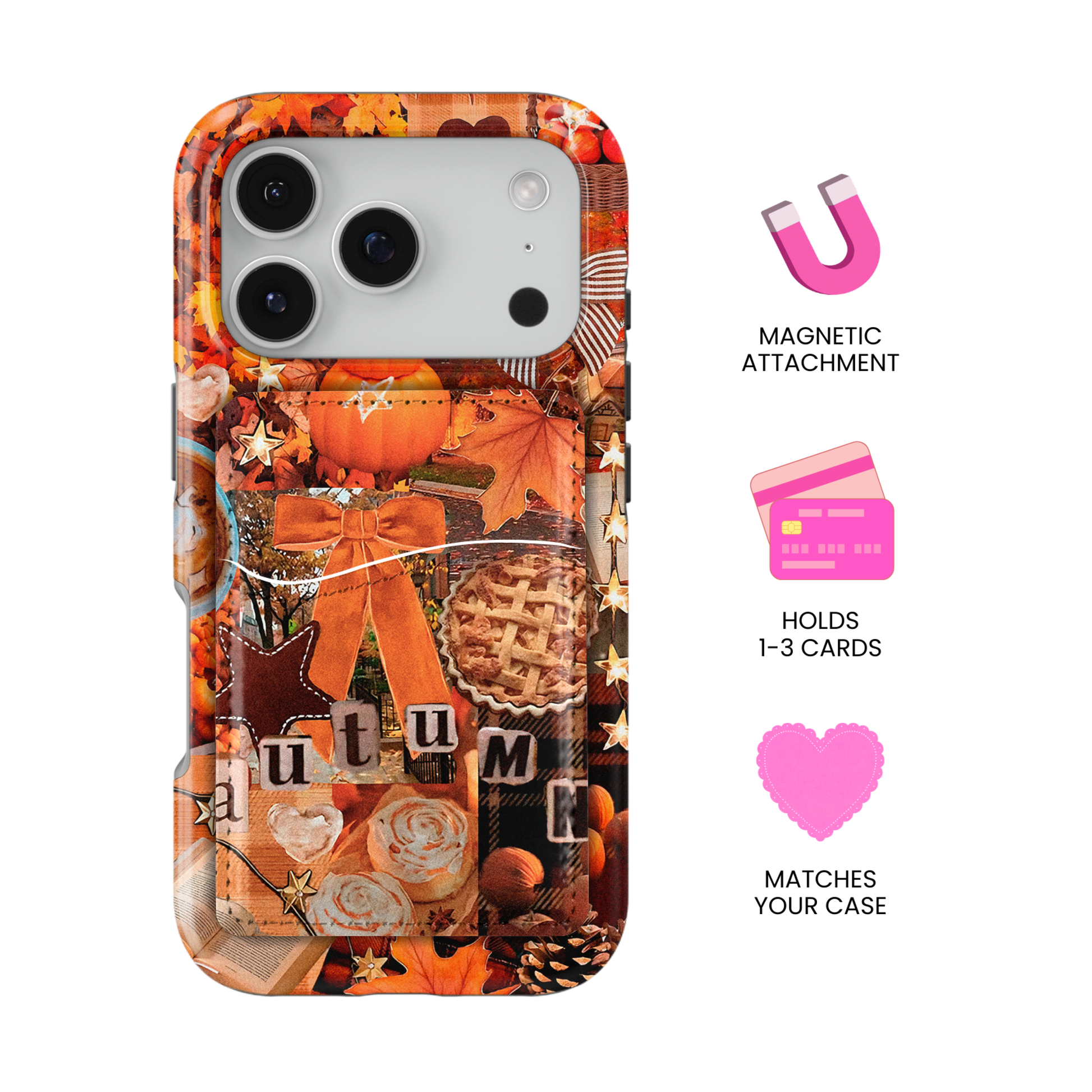 Hello Autumn MagSafe Card Holder