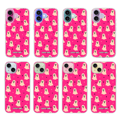 Hot Pink Haunt Clear Case Insert iPhone 17