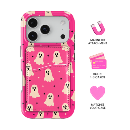 Hot Pink Haunt MagSafe Card Holder