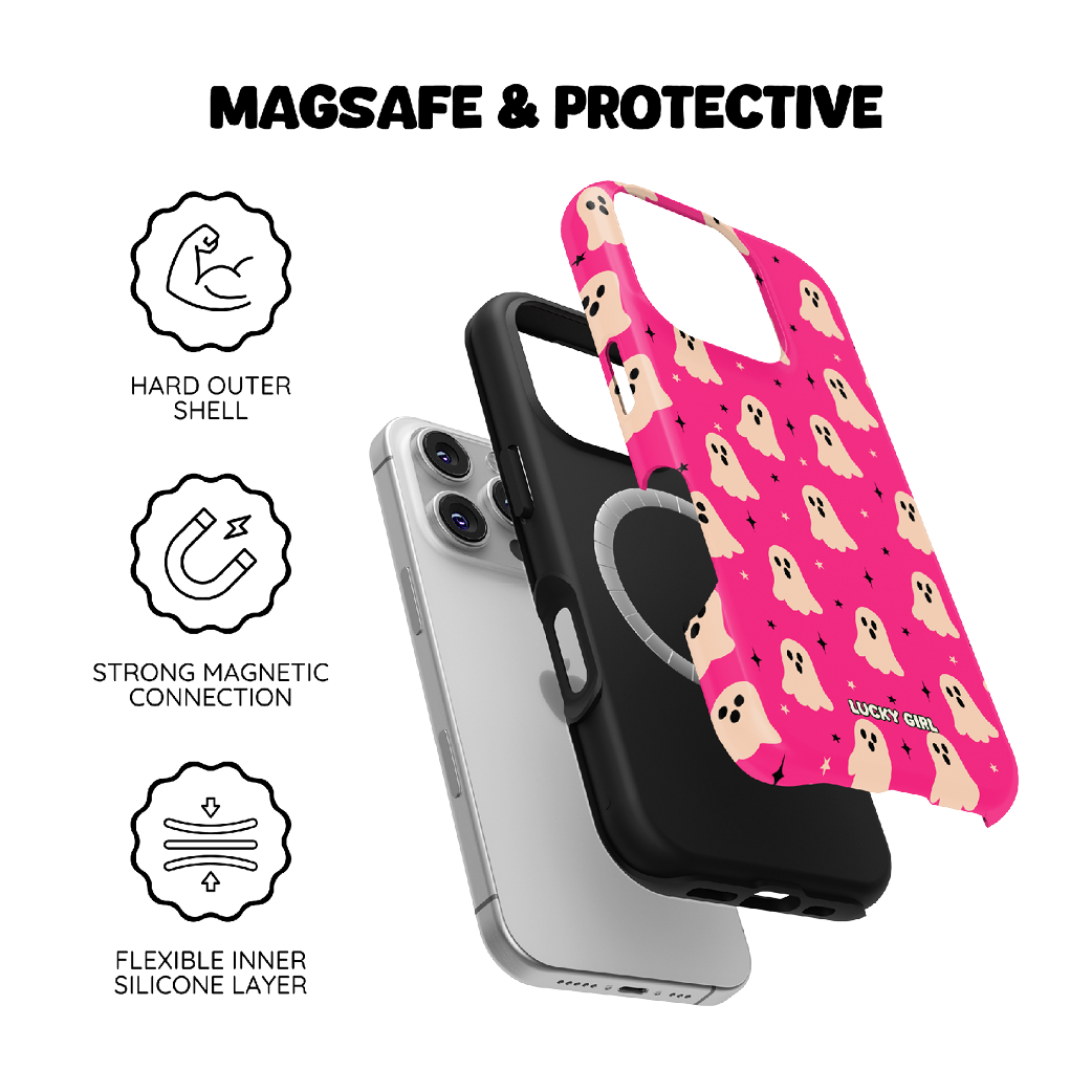 Hot Pink Haunt Phone Case iPhone 17 / Yes