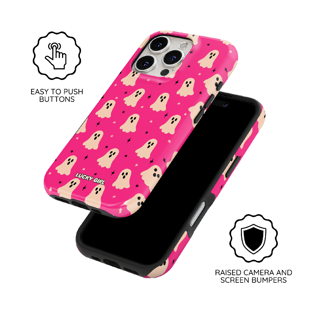 Hot Pink Haunt Phone Case iPhone 17 / Yes