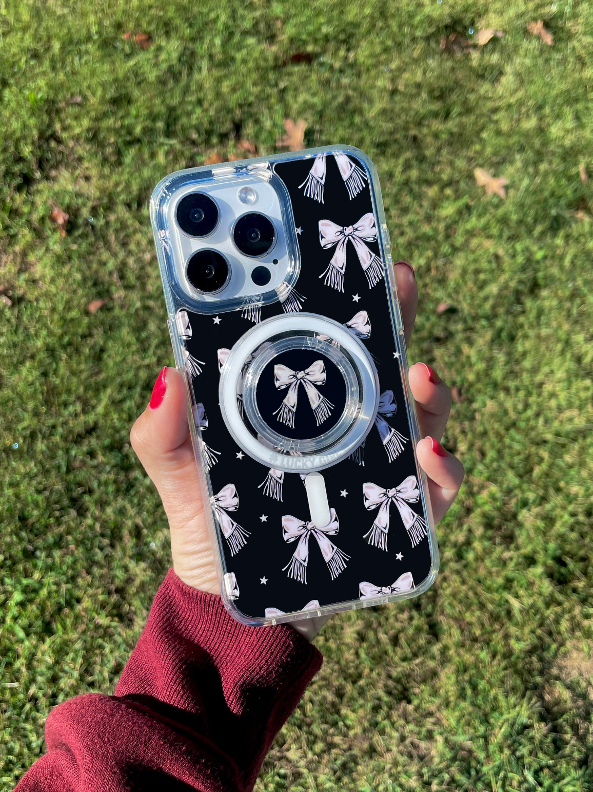 Bone Fringe Clear Case Insert