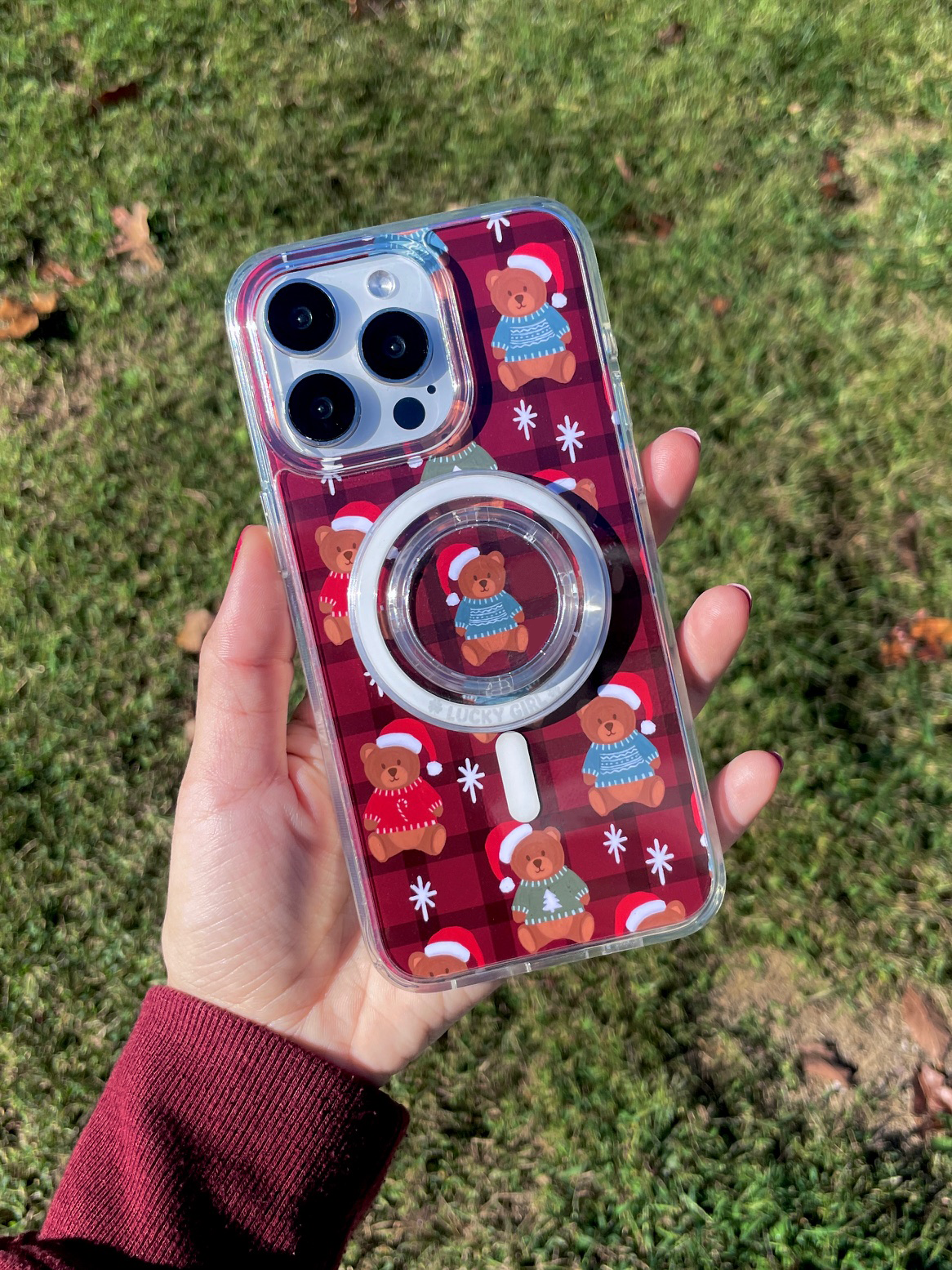 Holiday Hugs Clear Case Insert