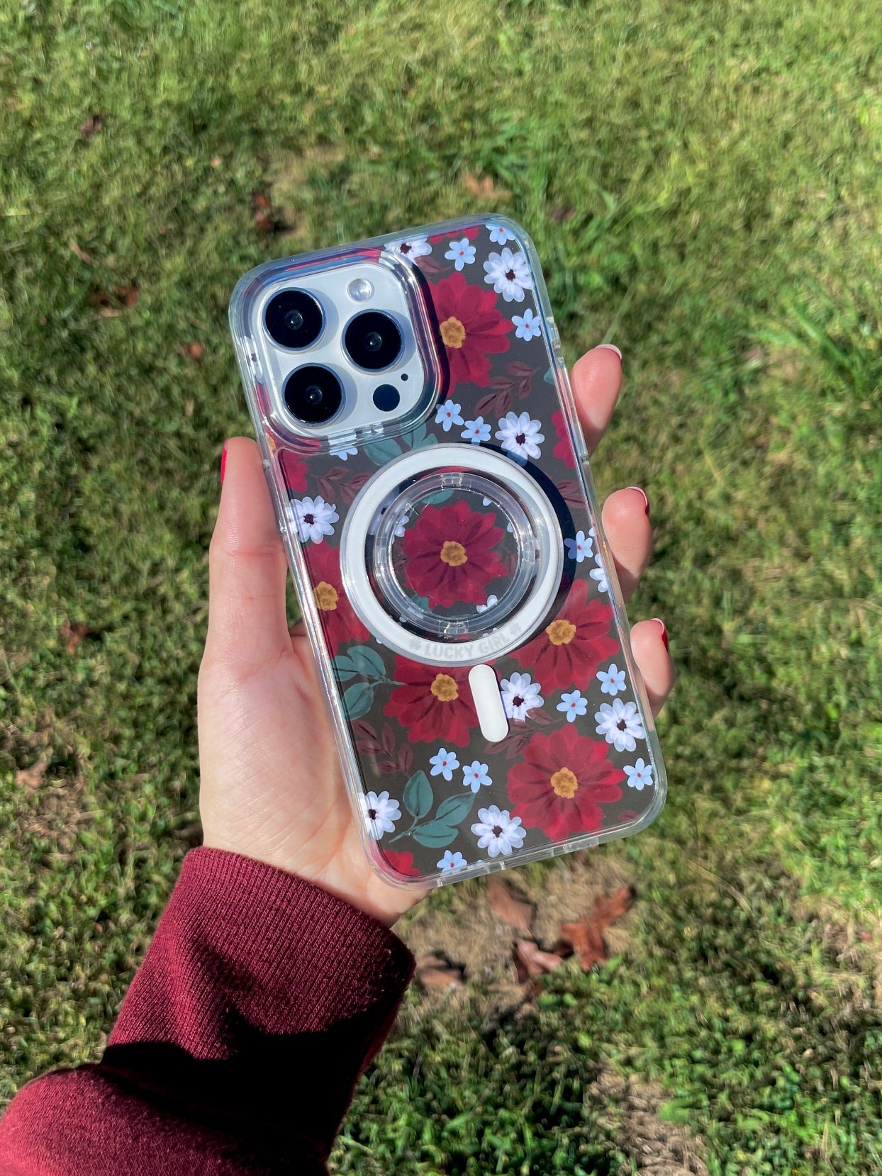 Winter Posy Clear Case Insert