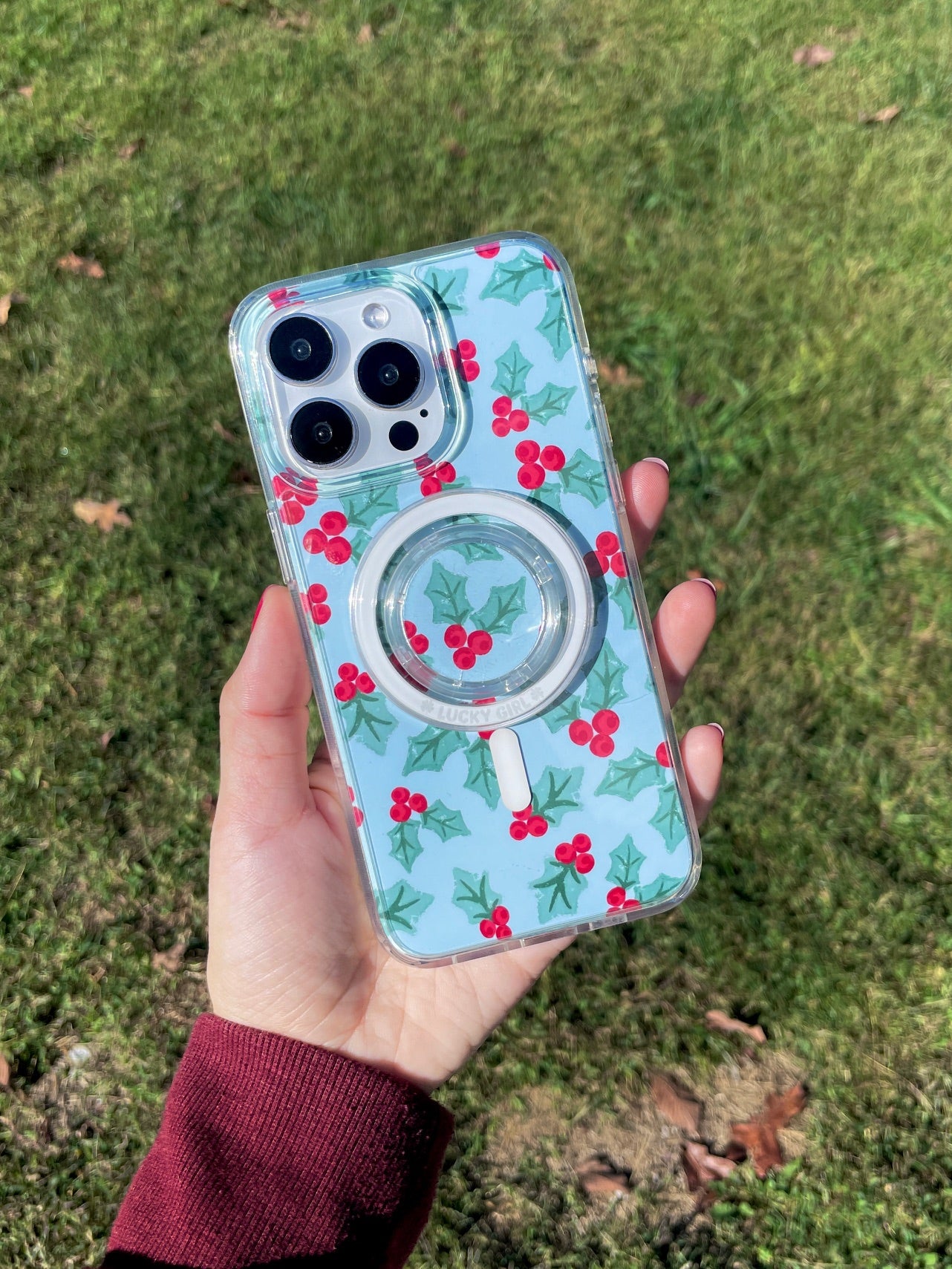 Holly Jolly Clear Case Insert