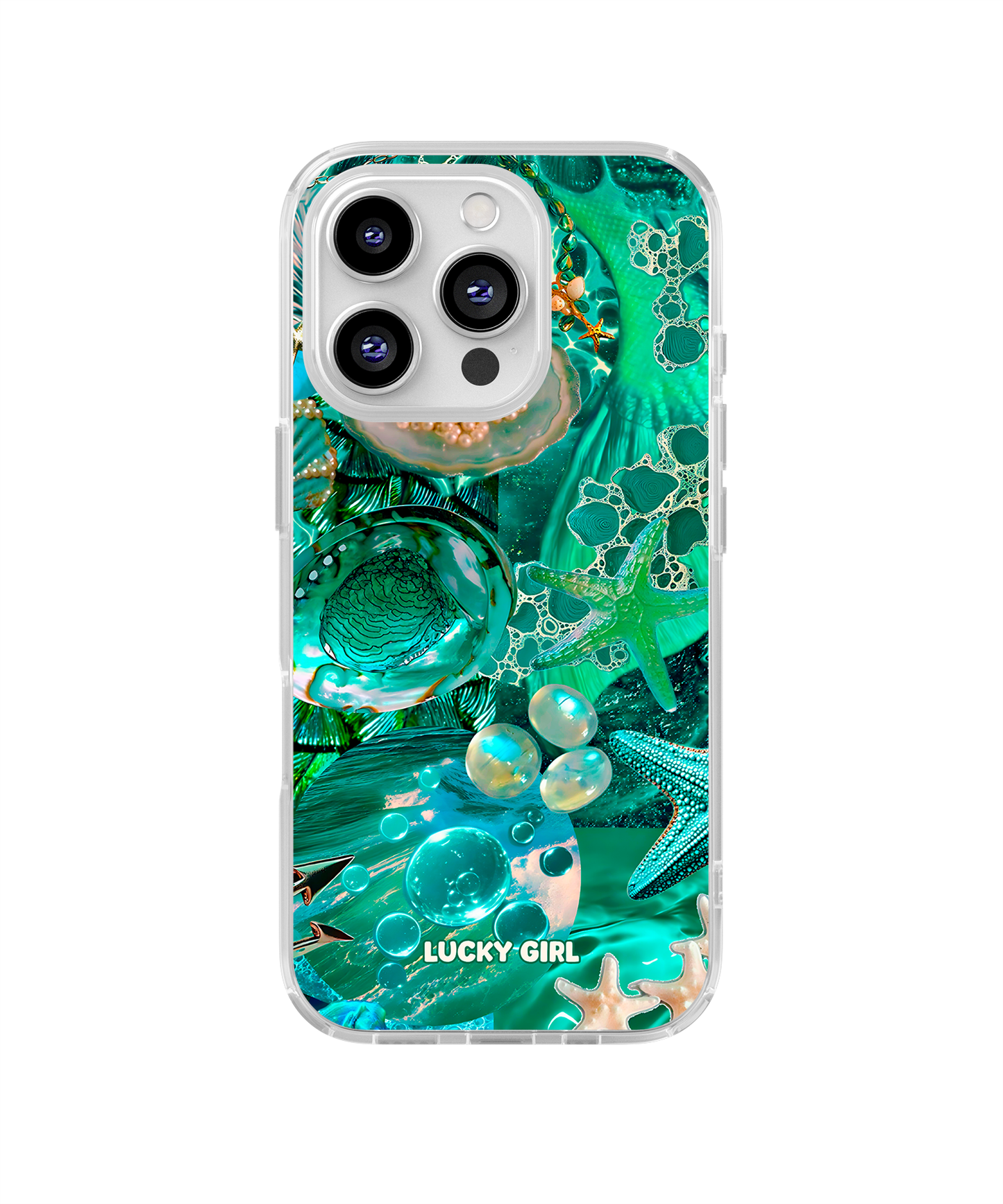 Aquamarine Clear Case Insert iPhone 13 Pro