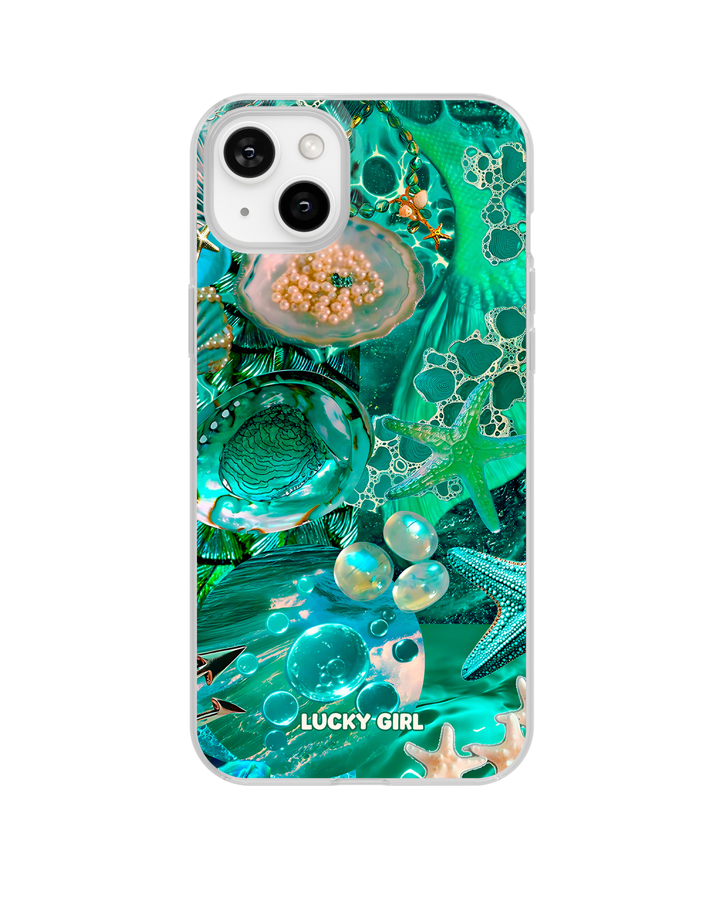 Aquamarine Clear Case Insert iPhone 15