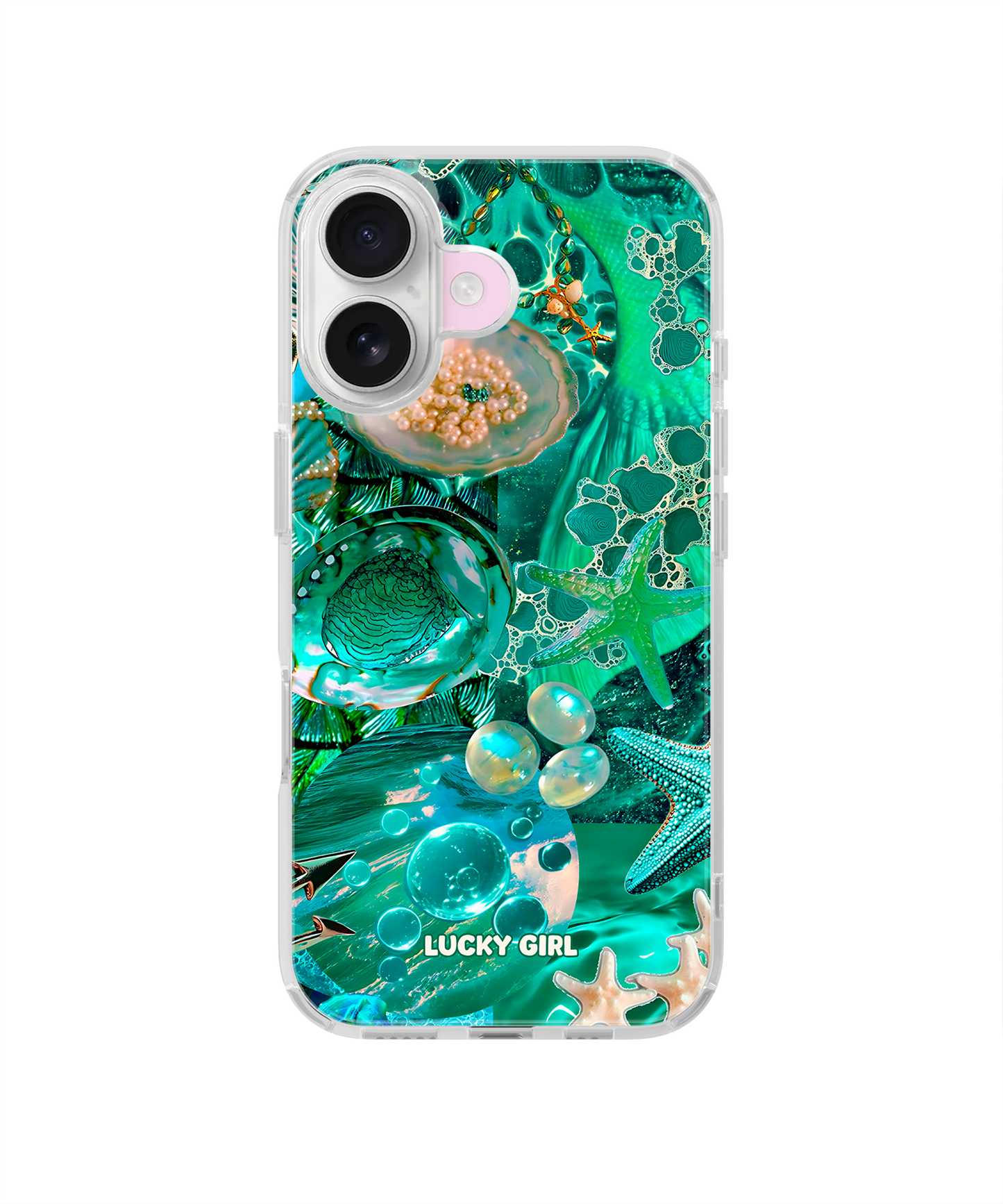 Aquamarine Clear Case Insert iPhone 16