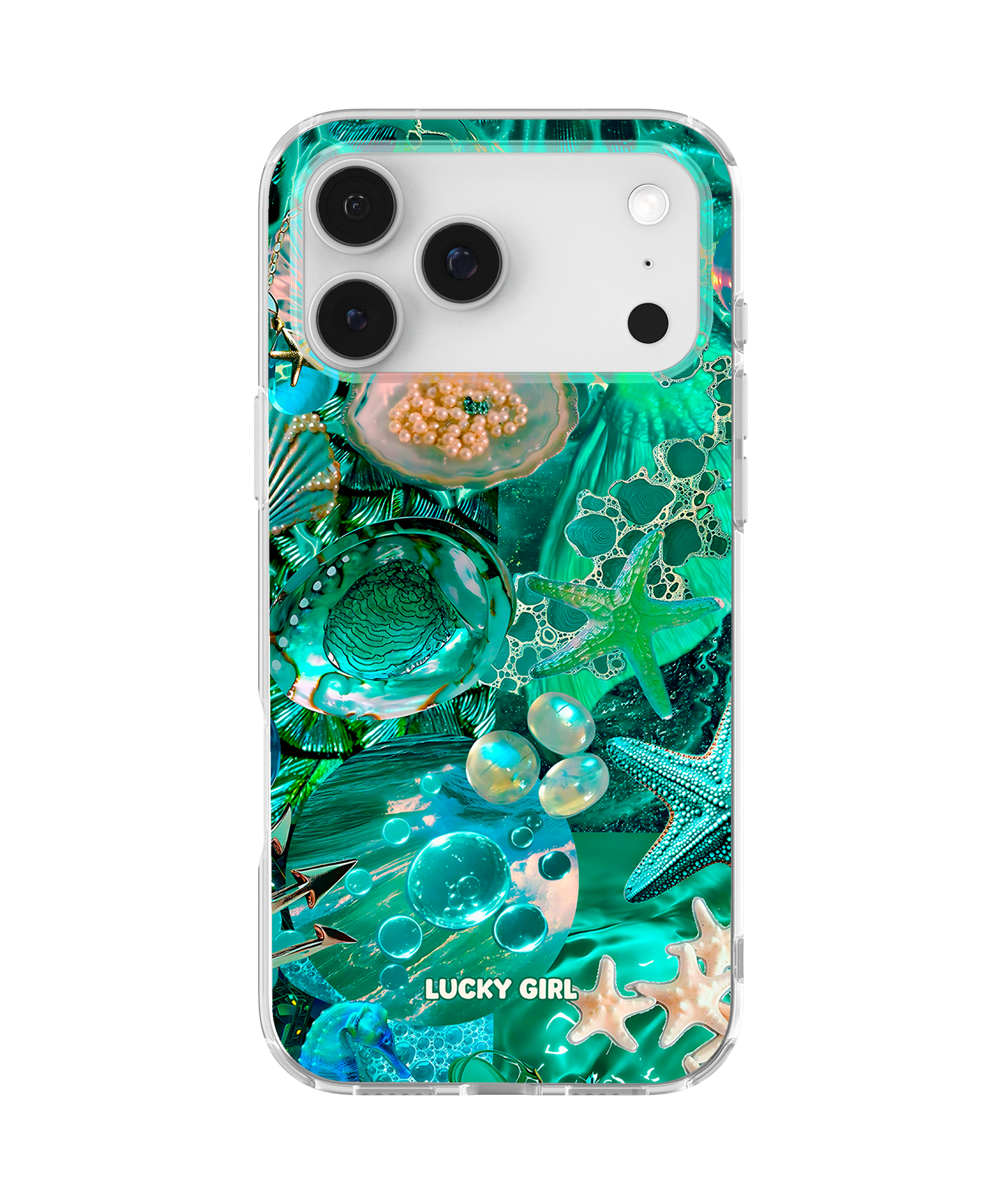 Aquamarine Clear Case Insert iPhone 17 Pro Max