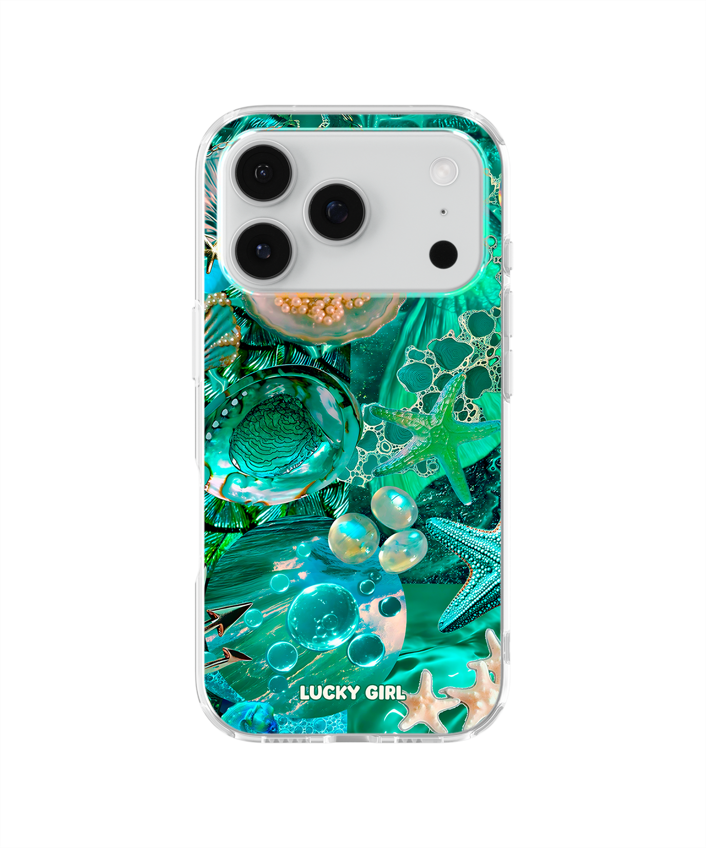 Aquamarine Clear Case Insert iPhone 17 Pro