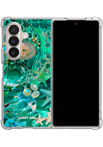 Aquamarine Clear Case Insert Galaxy Z Fold 7
