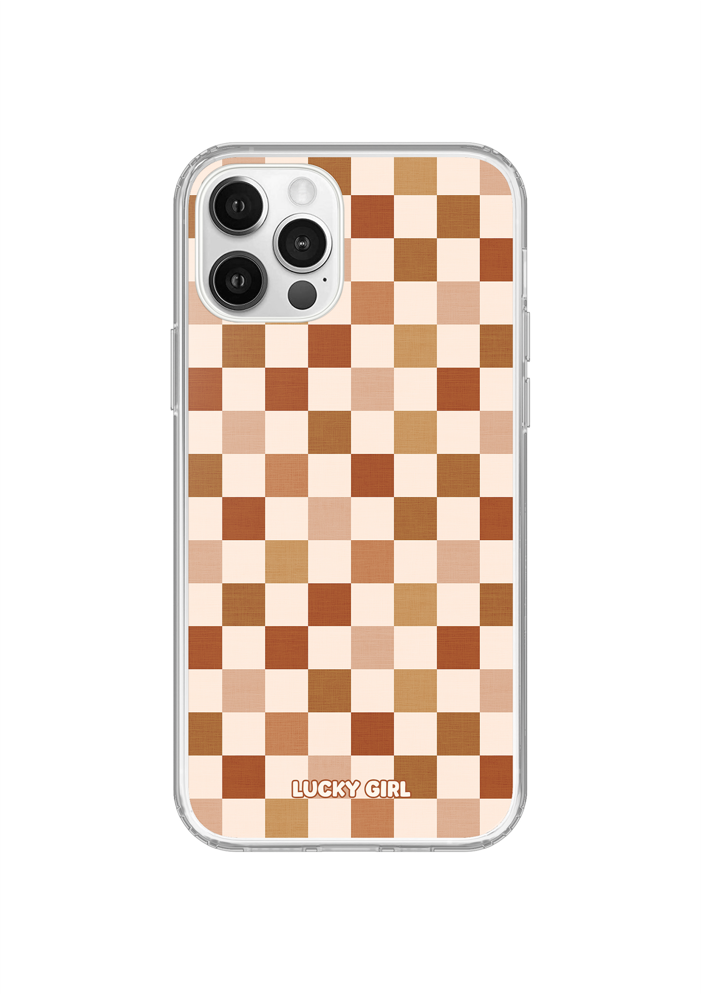 Autumn Check Clear Case Insert iPhone 12/12 Pro