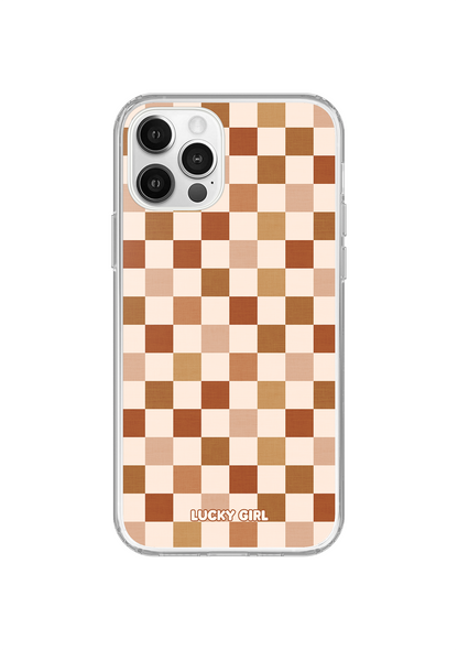 Autumn Check Clear Case Insert iPhone 12/12 Pro