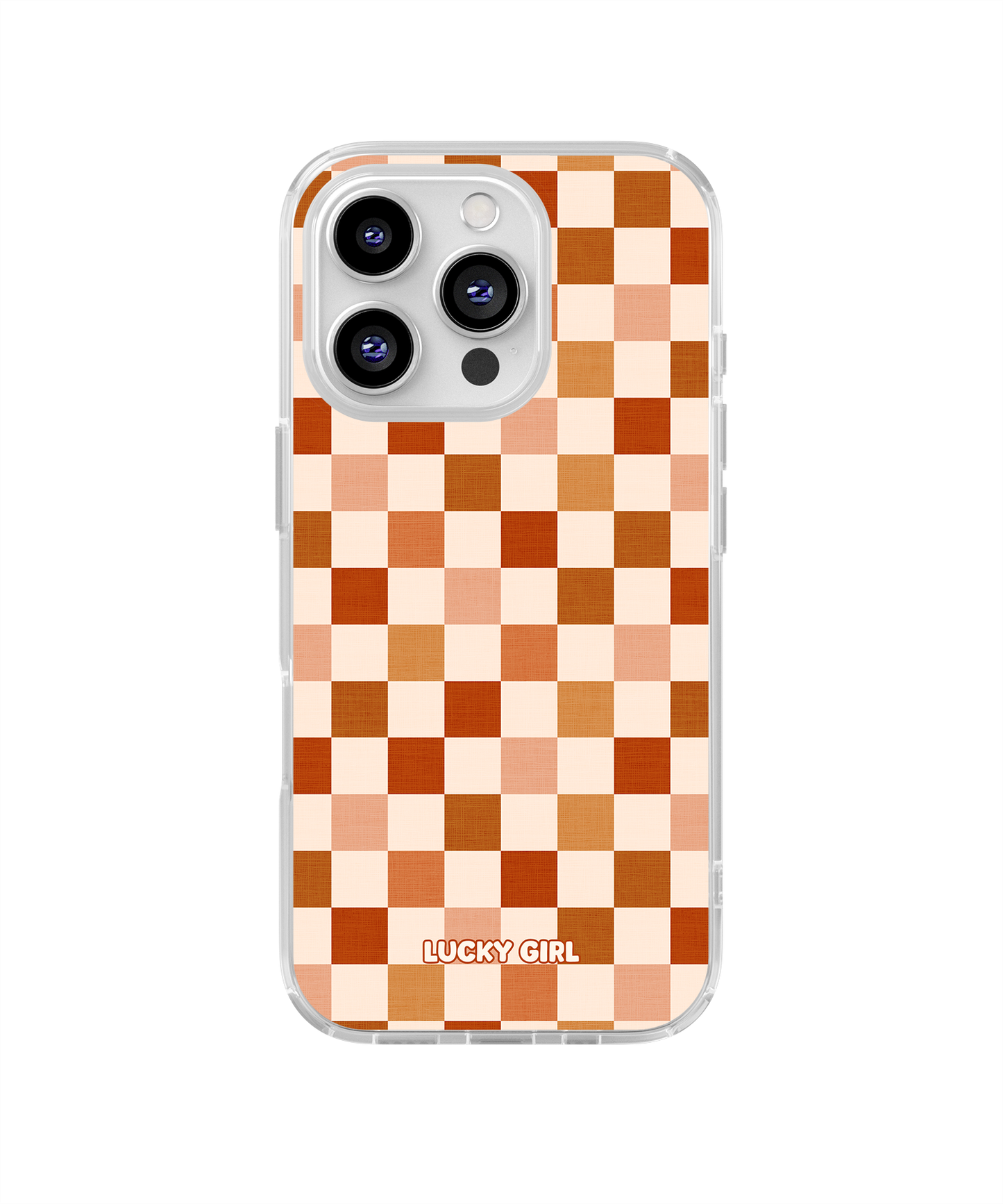 Autumn Check Clear Case Insert iPhone 14 Pro
