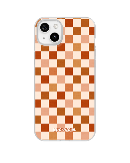 Autumn Check Clear Case Insert iPhone 15