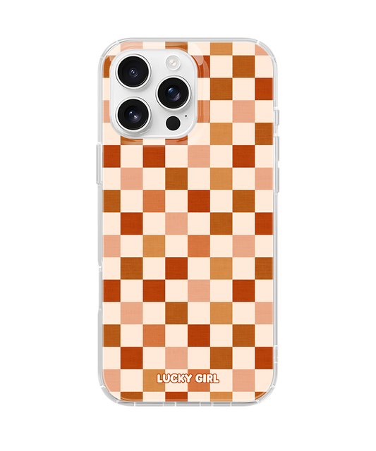 Autumn Check Clear Case Insert iPhone 15 Pro Max
