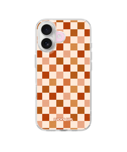 Autumn Check Clear Case Insert iPhone 16