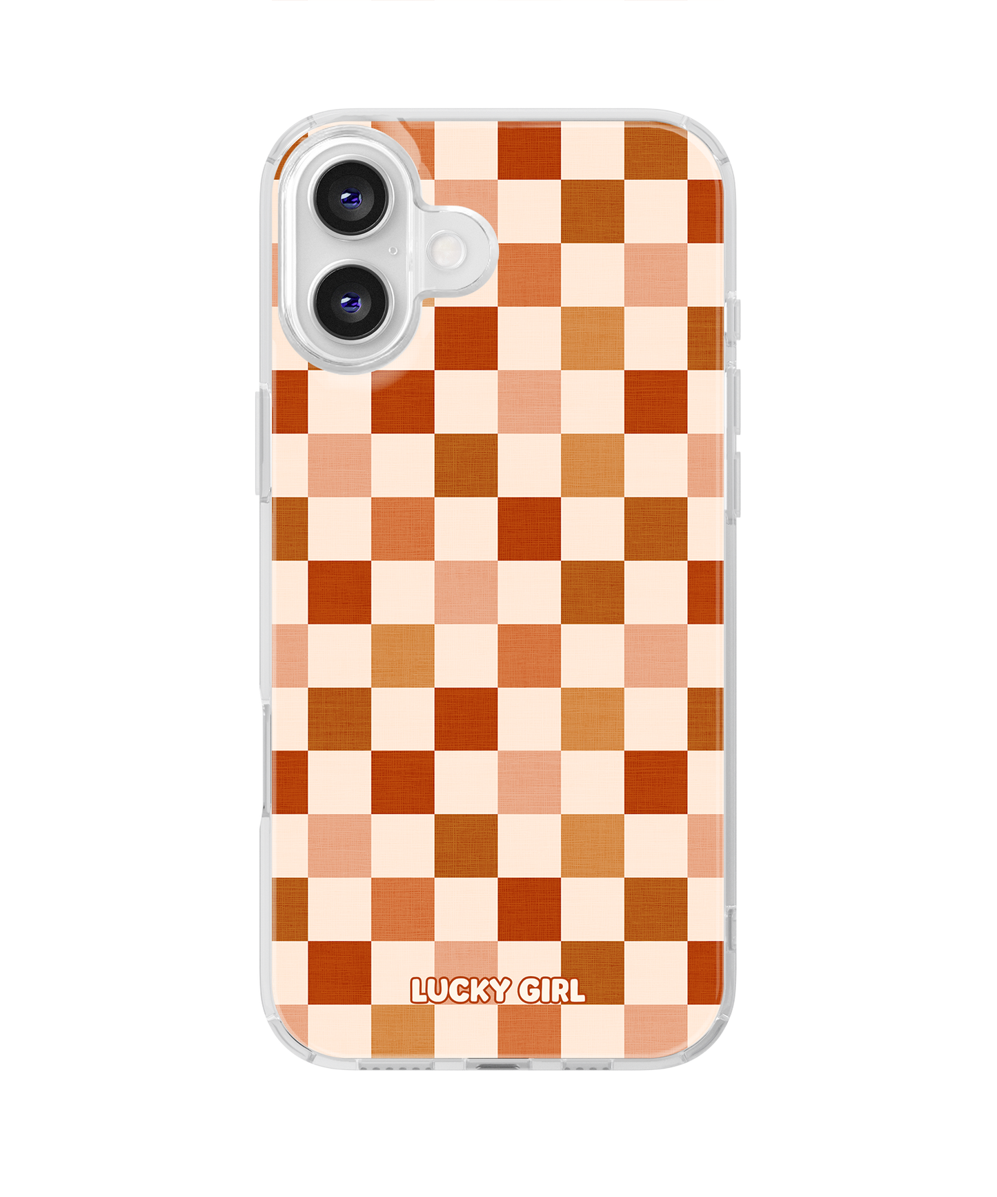 Autumn Check Clear Case Insert iPhone 16 Plus