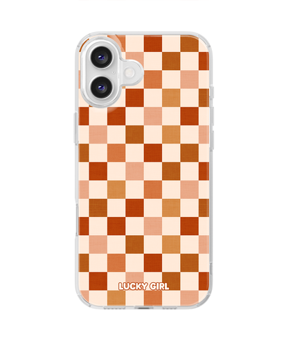 Autumn Check Clear Case Insert iPhone 16 Plus