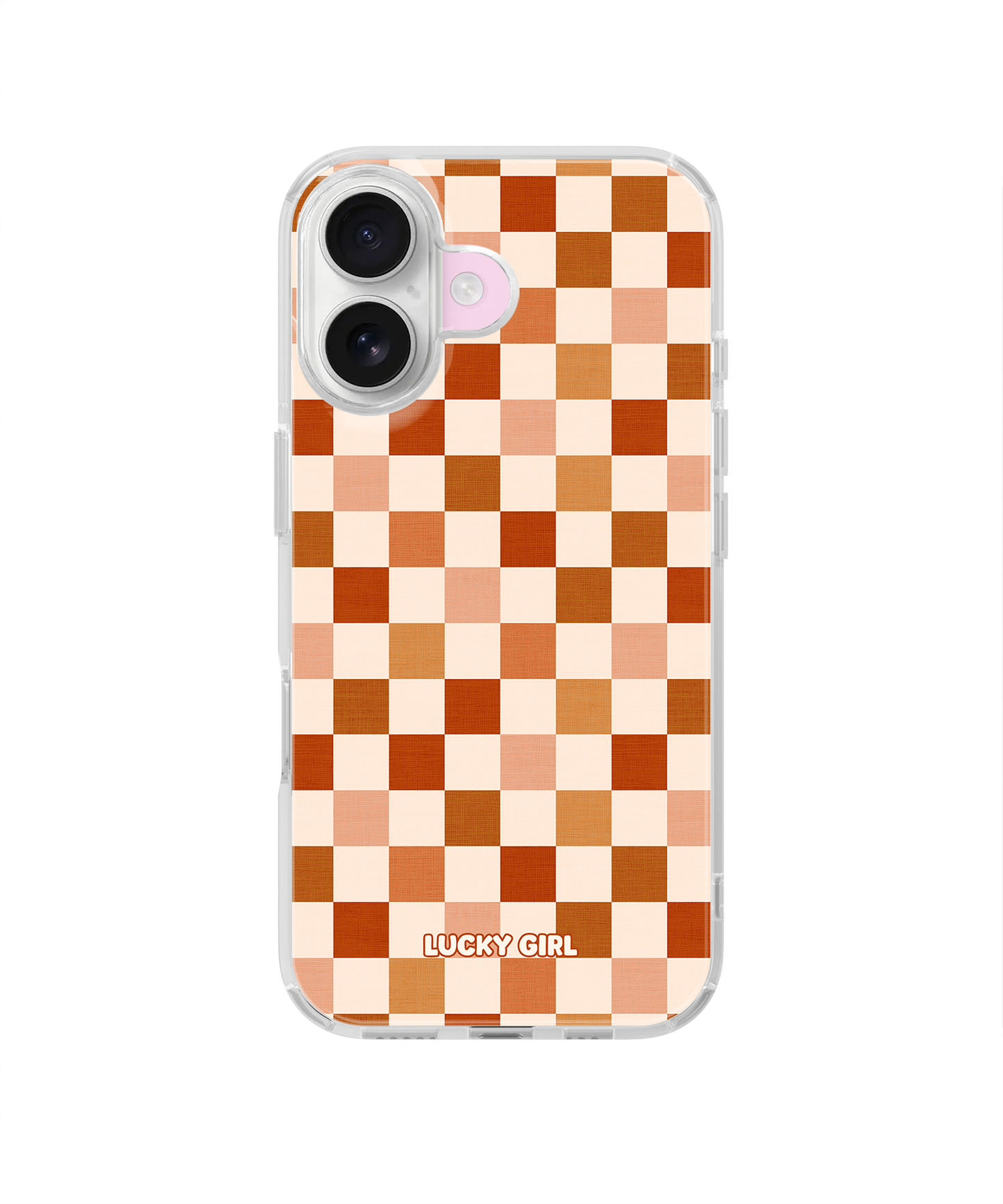 Autumn Check Clear Case Insert iPhone 17