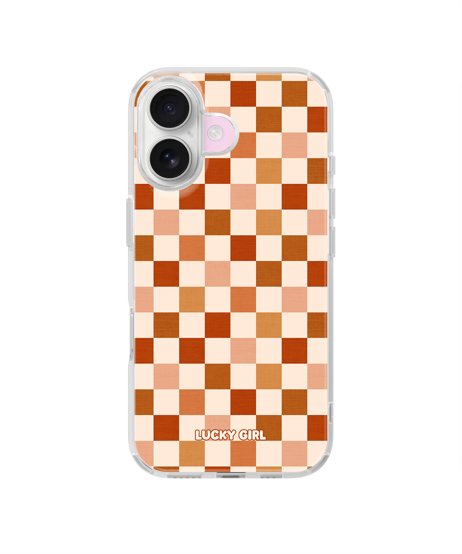 Autumn Check Clear Case Insert iPhone 17