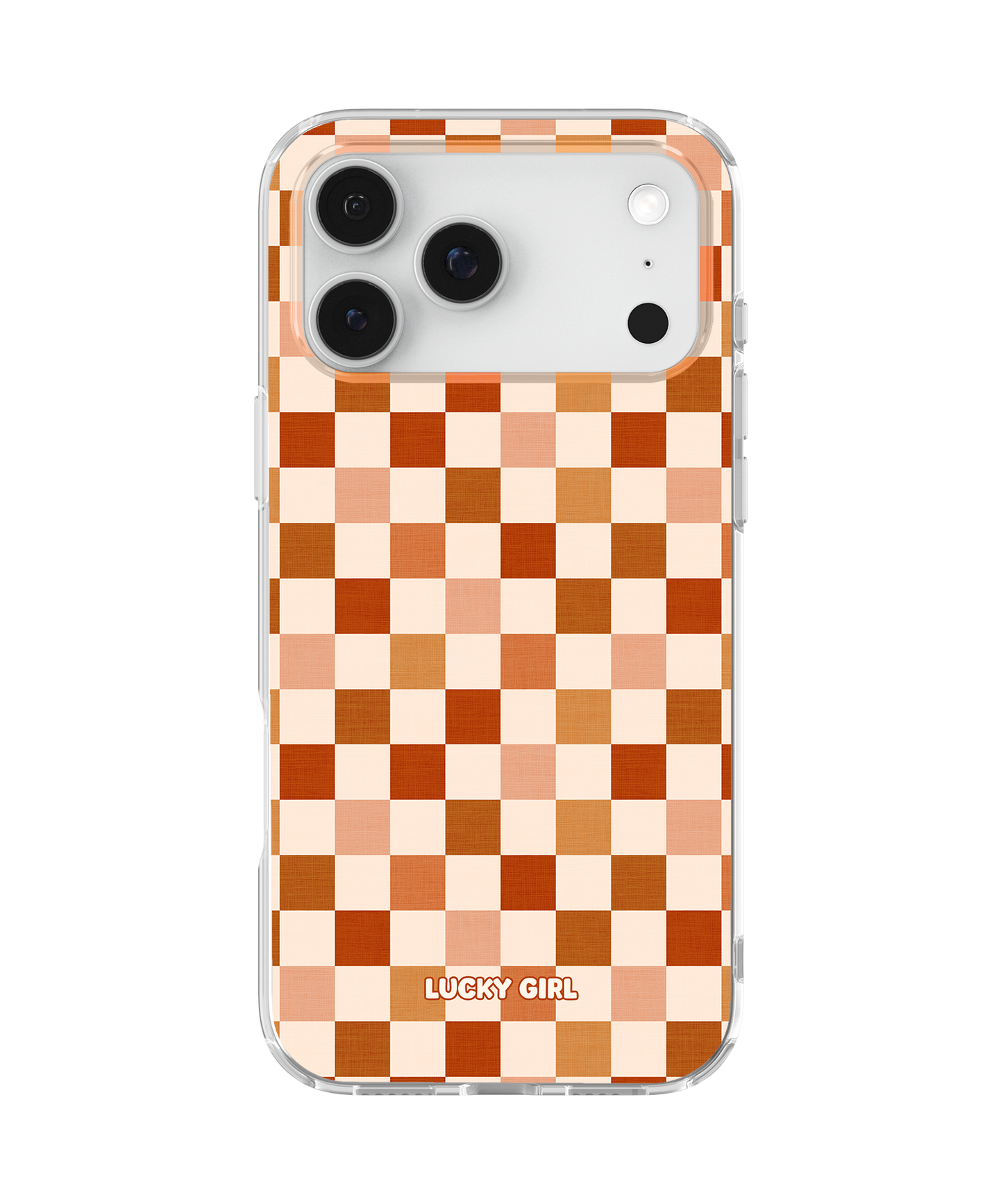 Autumn Check Clear Case Insert iPhone 17 Pro Max