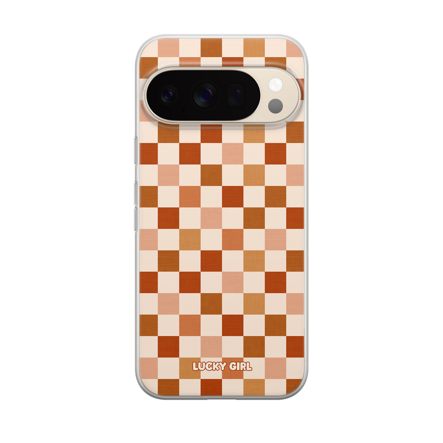 Autumn Check Clear Case Insert Pixel 10/10 Pro