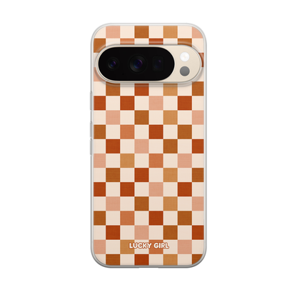Autumn Check Clear Case Insert Pixel 10/10 Pro