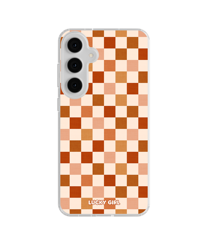 Autumn Check Clear Case Insert Galaxy S23 Plus