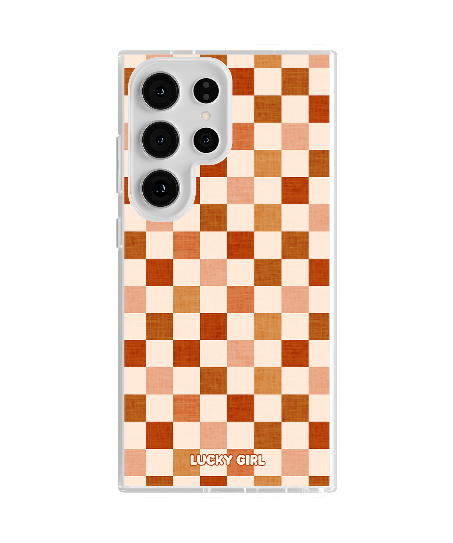 Autumn Check Clear Case Insert Galaxy S23 Ultra