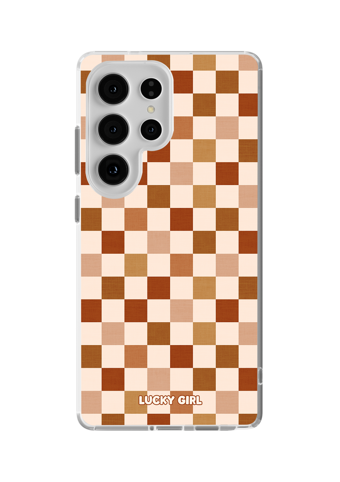 Autumn Check Clear Case Insert Galaxy S25 Ultra