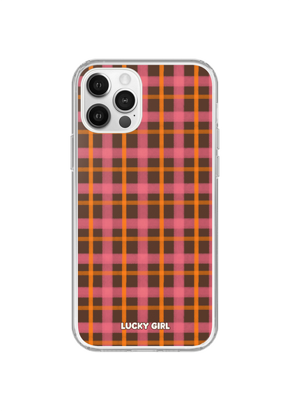 Autumn Glow Plaid Clear Case Insert iPhone 12/12 Pro