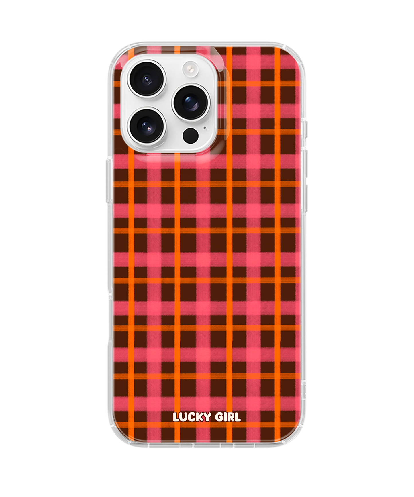 Autumn Glow Plaid Clear Case Insert iPhone 15 Pro Max