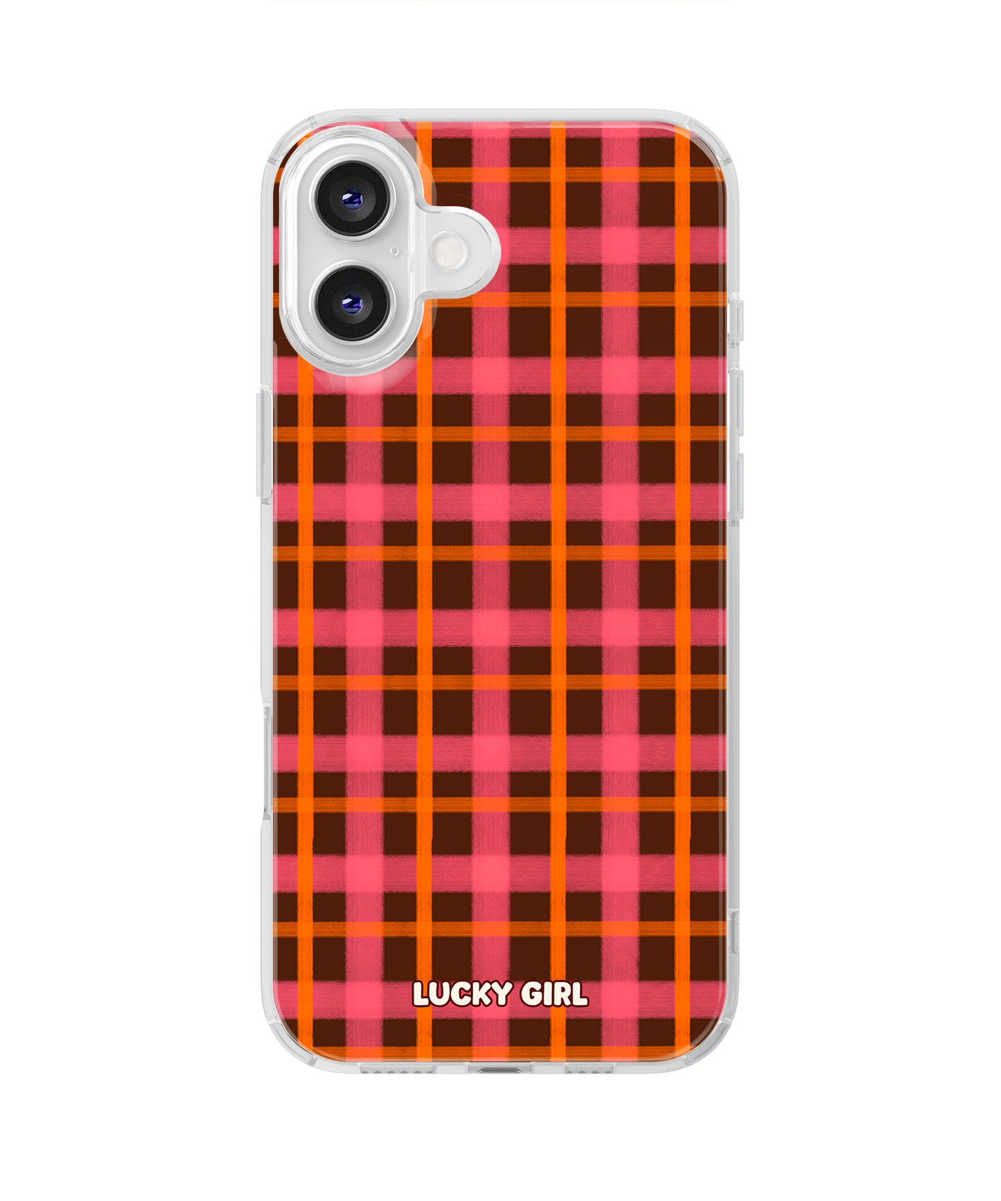 Autumn Glow Plaid Clear Case Insert iPhone 16 Plus