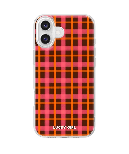 Autumn Glow Plaid Clear Case Insert iPhone 16 Plus