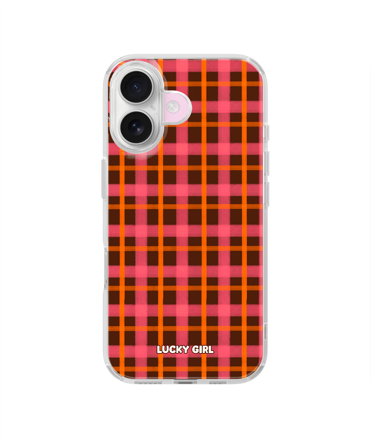 Autumn Glow Plaid Clear Case Insert iPhone 17