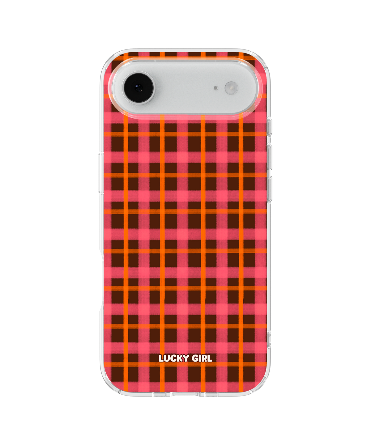 Autumn Glow Plaid Clear Case Insert iPhone 17 Air