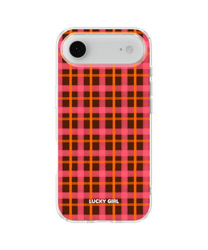 Autumn Glow Plaid Clear Case Insert iPhone 17 Air