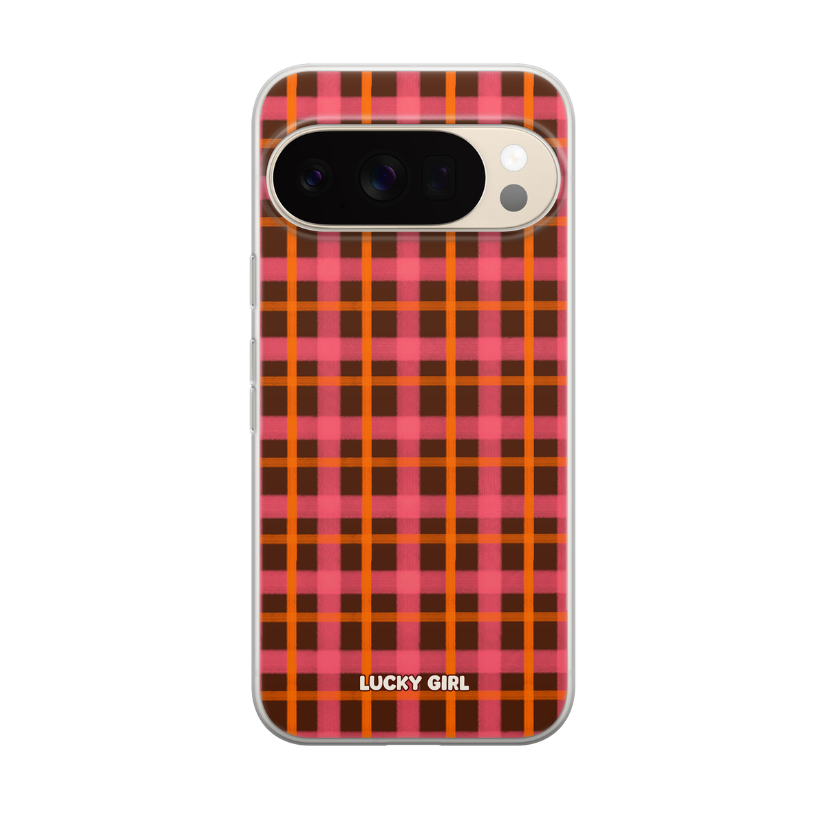 Autumn Glow Plaid Clear Case Insert Pixel 10/10 Pro