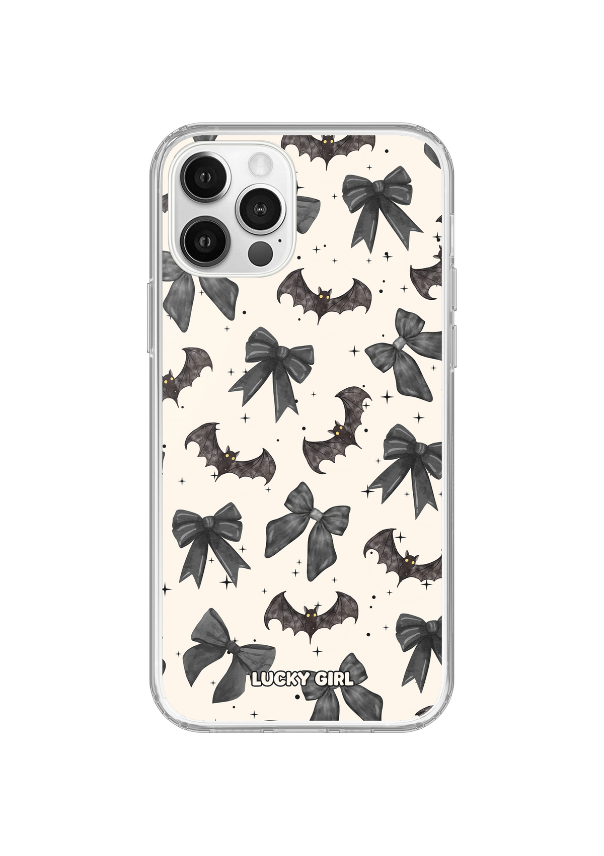 Bats & Bows Clear Case Insert iPhone 12/12 Pro