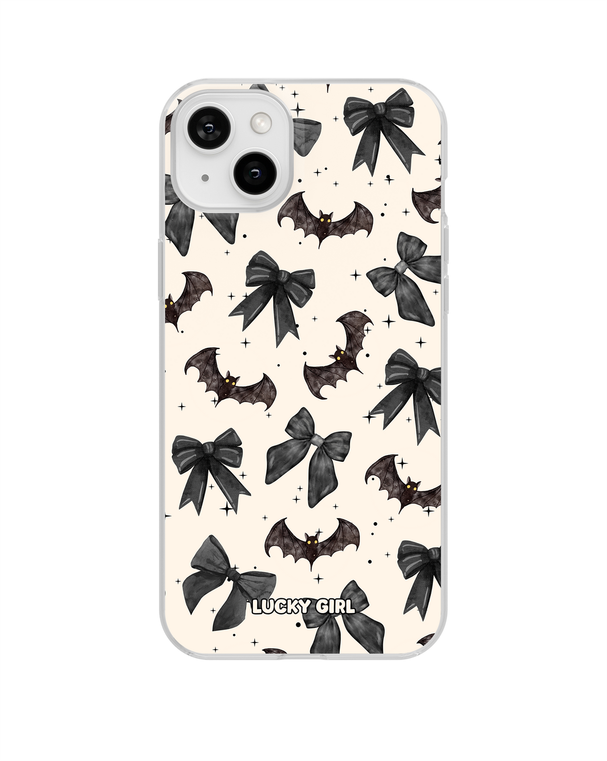 Bats & Bows Clear Case Insert iPhone 14 Plus/15 Plus